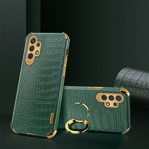 Coque Luxe Cuir Housse Etui XD2 pour Samsung Galaxy M32 5G Vert