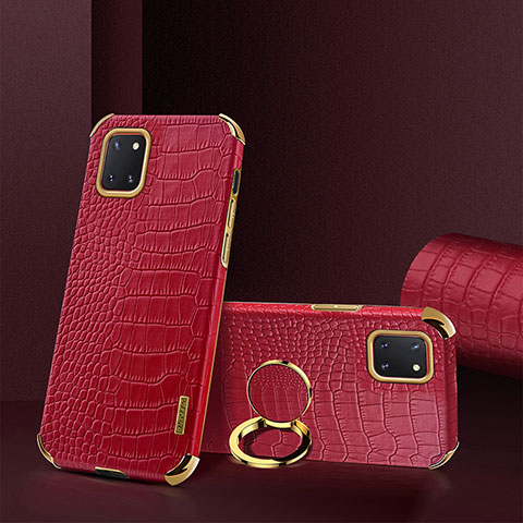 Coque Luxe Cuir Housse Etui XD2 pour Samsung Galaxy M60s Rouge