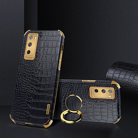 Coque Luxe Cuir Housse Etui XD2 pour Samsung Galaxy S20 FE 4G Noir