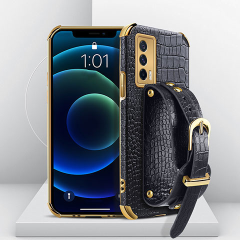 Coque Luxe Cuir Housse Etui XD2 pour Vivo iQOO 7 India 5G Noir