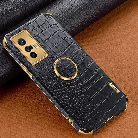 Coque Luxe Cuir Housse Etui XD2 pour Vivo X70 5G Noir