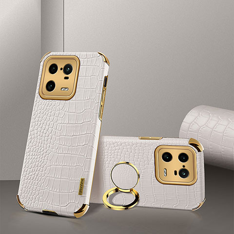 Coque Luxe Cuir Housse Etui XD2 pour Xiaomi Mi 13 Pro 5G Blanc