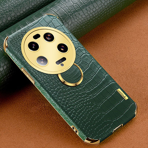 Coque Luxe Cuir Housse Etui XD2 pour Xiaomi Mi 13 Ultra 5G Vert