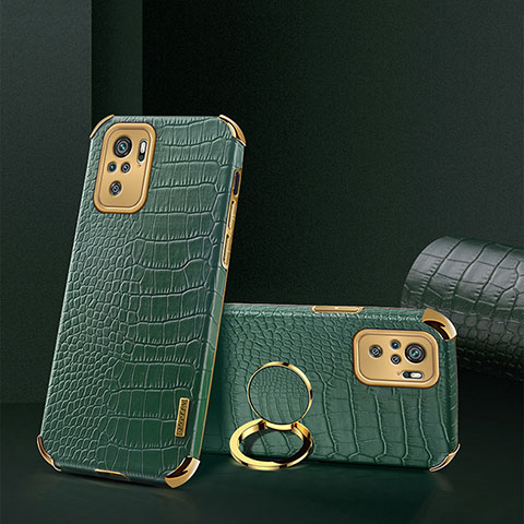 Coque Luxe Cuir Housse Etui XD2 pour Xiaomi Poco M5S Vert