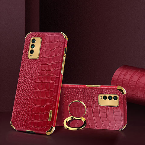 Coque Luxe Cuir Housse Etui XD2 pour Xiaomi Redmi 9 Power Rouge