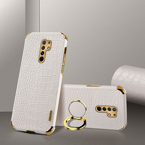 Coque Luxe Cuir Housse Etui XD2 pour Xiaomi Redmi 9 Prime India Blanc