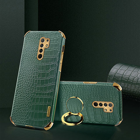 Coque Luxe Cuir Housse Etui XD2 pour Xiaomi Redmi 9 Vert