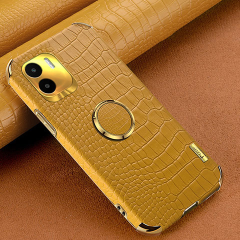 Coque Luxe Cuir Housse Etui XD2 pour Xiaomi Redmi A2 Jaune