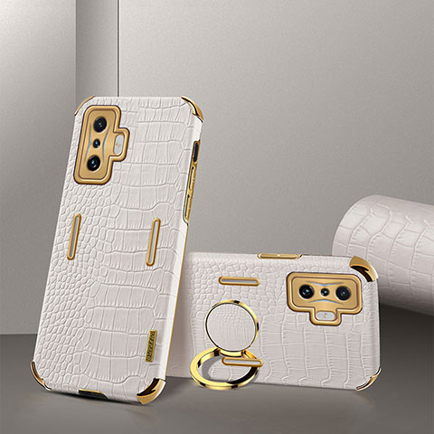 Coque Luxe Cuir Housse Etui XD2 pour Xiaomi Redmi K50 Gaming 5G Blanc