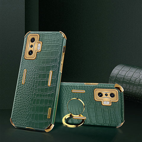 Coque Luxe Cuir Housse Etui XD2 pour Xiaomi Redmi K50 Gaming AMG F1 5G Vert