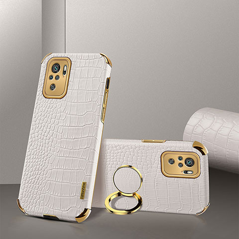 Coque Luxe Cuir Housse Etui XD2 pour Xiaomi Redmi Note 10 4G Blanc