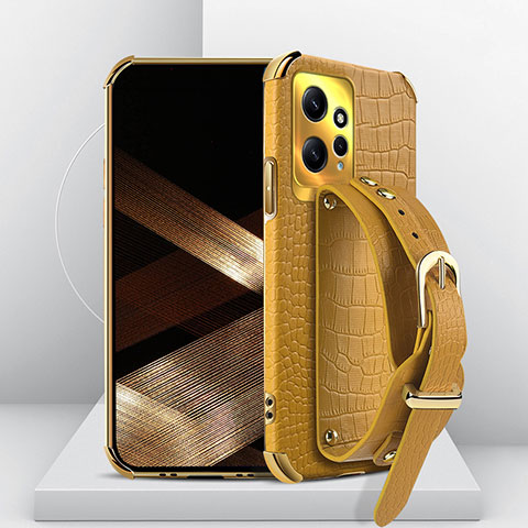 Coque Luxe Cuir Housse Etui XD2 pour Xiaomi Redmi Note 12 4G Jaune