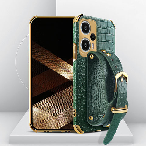 Coque Luxe Cuir Housse Etui XD2 pour Xiaomi Redmi Note 12 Turbo 5G Vert