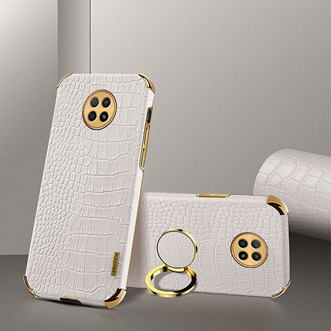 Coque Luxe Cuir Housse Etui XD2 pour Xiaomi Redmi Note 9 5G Blanc