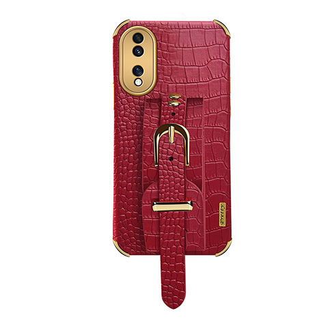 Coque Luxe Cuir Housse Etui XD3 pour Huawei Honor 70 5G Rouge