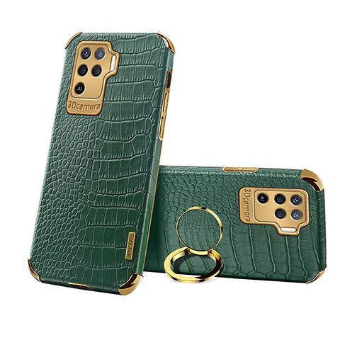 Coque Luxe Cuir Housse Etui XD3 pour Oppo A94 4G Vert