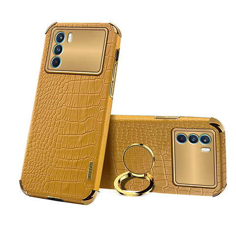 Coque Luxe Cuir Housse Etui XD3 pour Oppo K9 Pro 5G Jaune