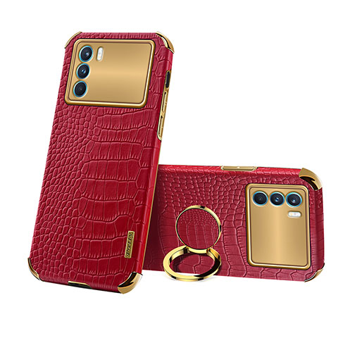 Coque Luxe Cuir Housse Etui XD3 pour Oppo K9 Pro 5G Rouge