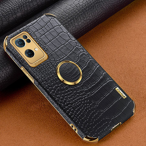 Coque Luxe Cuir Housse Etui XD3 pour Oppo Reno7 Pro 5G Noir