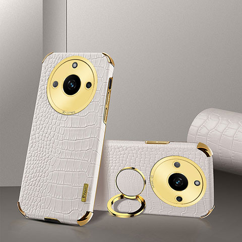 Coque Luxe Cuir Housse Etui XD3 pour Realme 11 Pro+ Plus 5G Blanc