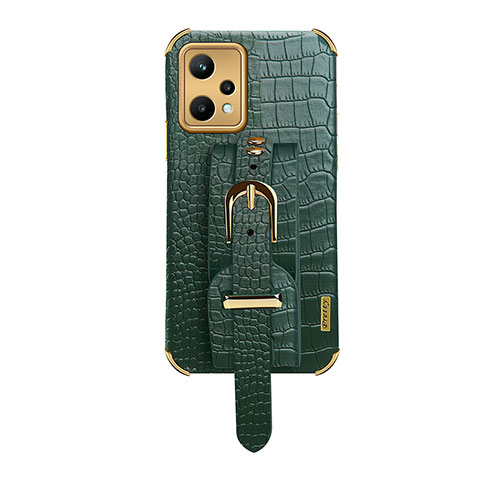 Coque Luxe Cuir Housse Etui XD3 pour Realme 9 5G Vert