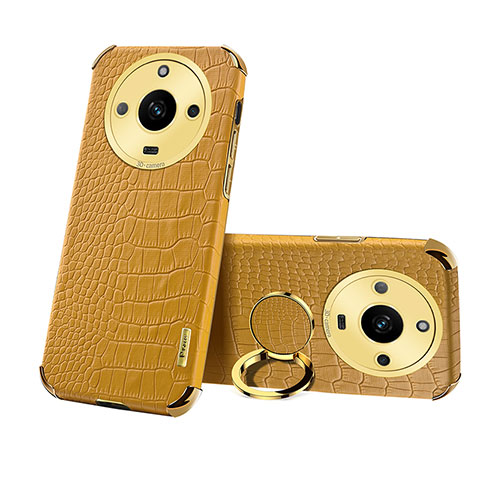 Coque Luxe Cuir Housse Etui XD3 pour Realme Narzo 60 5G Jaune