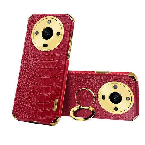 Coque Luxe Cuir Housse Etui XD3 pour Realme Narzo 60 5G Rouge