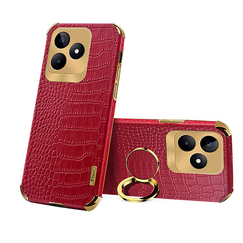 Coque Luxe Cuir Housse Etui XD3 pour Realme Narzo N53 Rouge