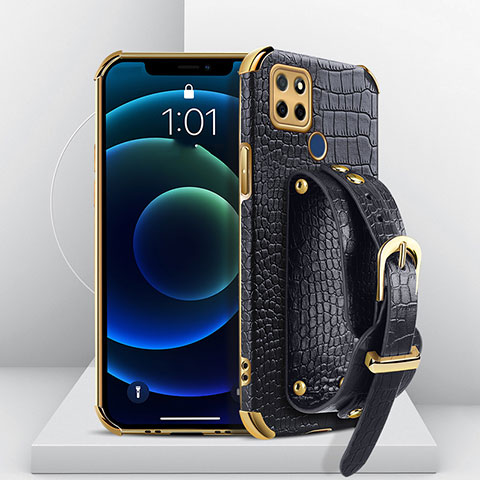 Coque Luxe Cuir Housse Etui XD3 pour Realme Q2i 5G Noir