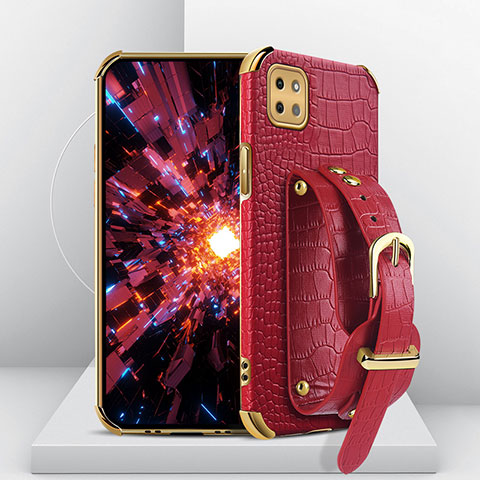 Coque Luxe Cuir Housse Etui XD3 pour Samsung Galaxy A22s 5G Rouge