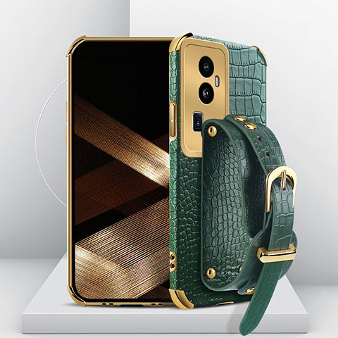 Coque Luxe Cuir Housse Etui XD4 pour Oppo Reno10 Pro+ Plus 5G Vert