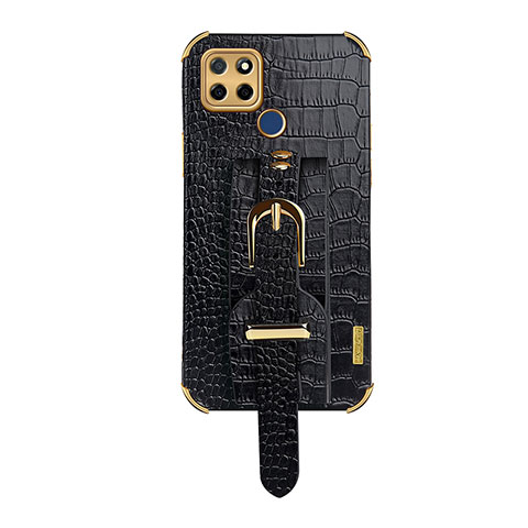 Coque Luxe Cuir Housse Etui XD4 pour Realme V3 5G Noir