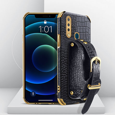 Coque Luxe Cuir Housse Etui XD4 pour Vivo Y11 Noir