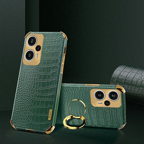 Coque Luxe Cuir Housse Etui XD4 pour Xiaomi Poco F5 5G Vert