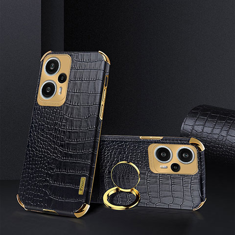 Coque Luxe Cuir Housse Etui XD4 pour Xiaomi Redmi Note 12 Turbo 5G Noir