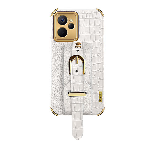 Coque Luxe Cuir Housse Etui XD5 pour Realme 10 5G Blanc