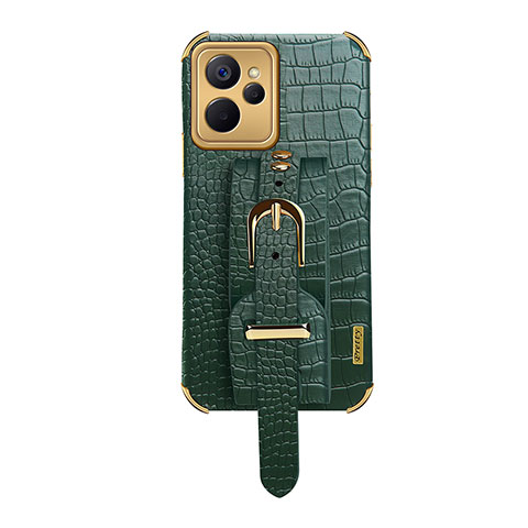 Coque Luxe Cuir Housse Etui XD5 pour Realme 10 5G Vert