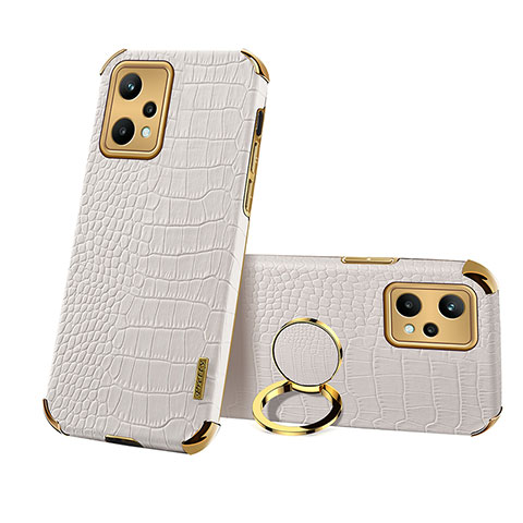 Coque Luxe Cuir Housse Etui XD5 pour Realme 9 Pro 5G Blanc