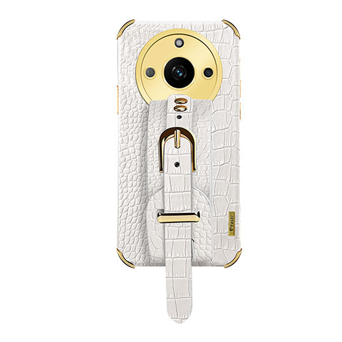 Coque Luxe Cuir Housse Etui XD5 pour Realme Narzo 60 5G Blanc