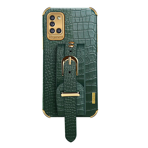 Coque Luxe Cuir Housse Etui XD5 pour Samsung Galaxy A31 Vert