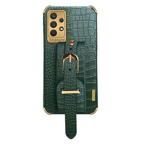 Coque Luxe Cuir Housse Etui XD5 pour Samsung Galaxy A32 5G Vert