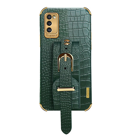 Coque Luxe Cuir Housse Etui XD5 pour Samsung Galaxy A41 Vert