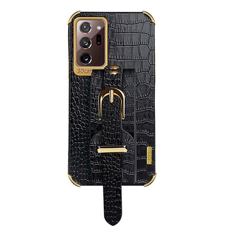 Coque Luxe Cuir Housse Etui XD5 pour Samsung Galaxy Note 20 Ultra 5G Noir