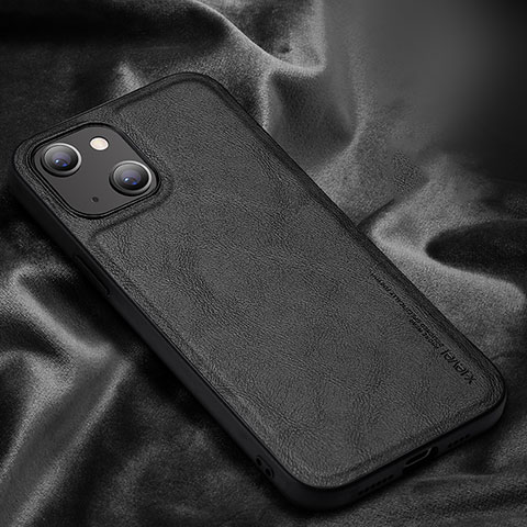 Coque Luxe Cuir Housse Etui XV1 pour Apple iPhone 13 Noir