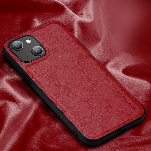 Coque Luxe Cuir Housse Etui XV1 pour Apple iPhone 13 Rouge