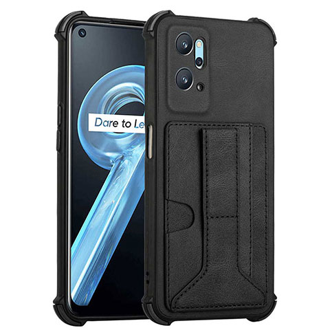 Coque Luxe Cuir Housse Etui Y01B pour Oppo A96 4G Noir