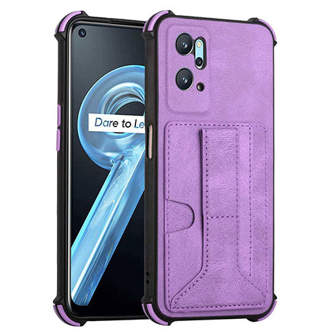 Coque Luxe Cuir Housse Etui Y01B pour Oppo K10 4G Violet