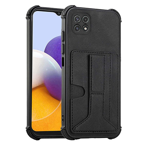 Coque Luxe Cuir Housse Etui Y01B pour Samsung Galaxy A22 5G Noir