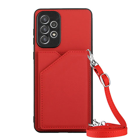 Coque Luxe Cuir Housse Etui Y01B pour Samsung Galaxy A73 5G Rouge