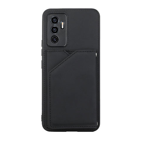 Coque Luxe Cuir Housse Etui Y01B pour Vivo V23e Noir